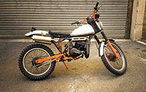 Suzuki TS 185 Scrambler Le Petit Merde two stroke smoke dirt bike off road custom bike